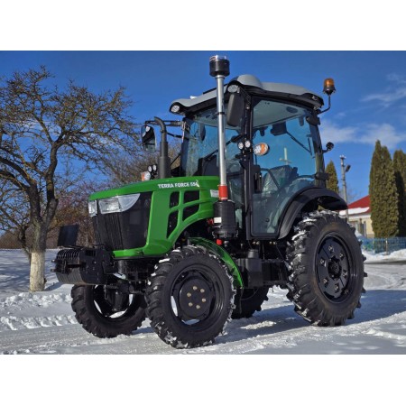 Трактор Terra Force 554LUX Pro із просторою кабіною, 50 к.с, 4х4, кондиціонер, Євронавіска на гаках з сергою